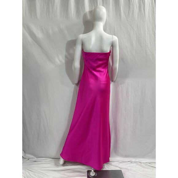 Show Me Your Mumu 'Taylor' Pink Sateen Tube Dress Size XS - Picture 3 of 4